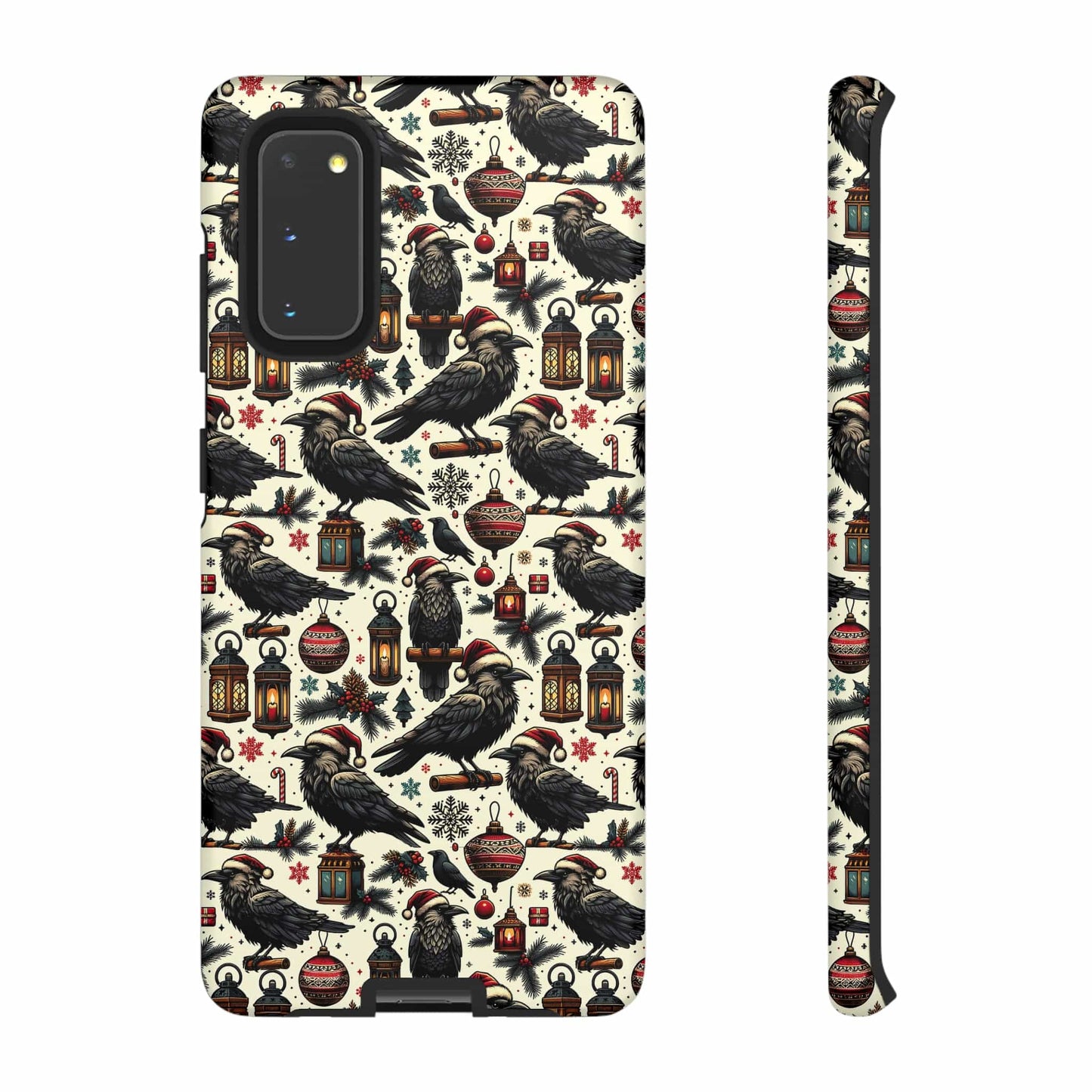 Christmas Crows Impact Resistant Phone Case