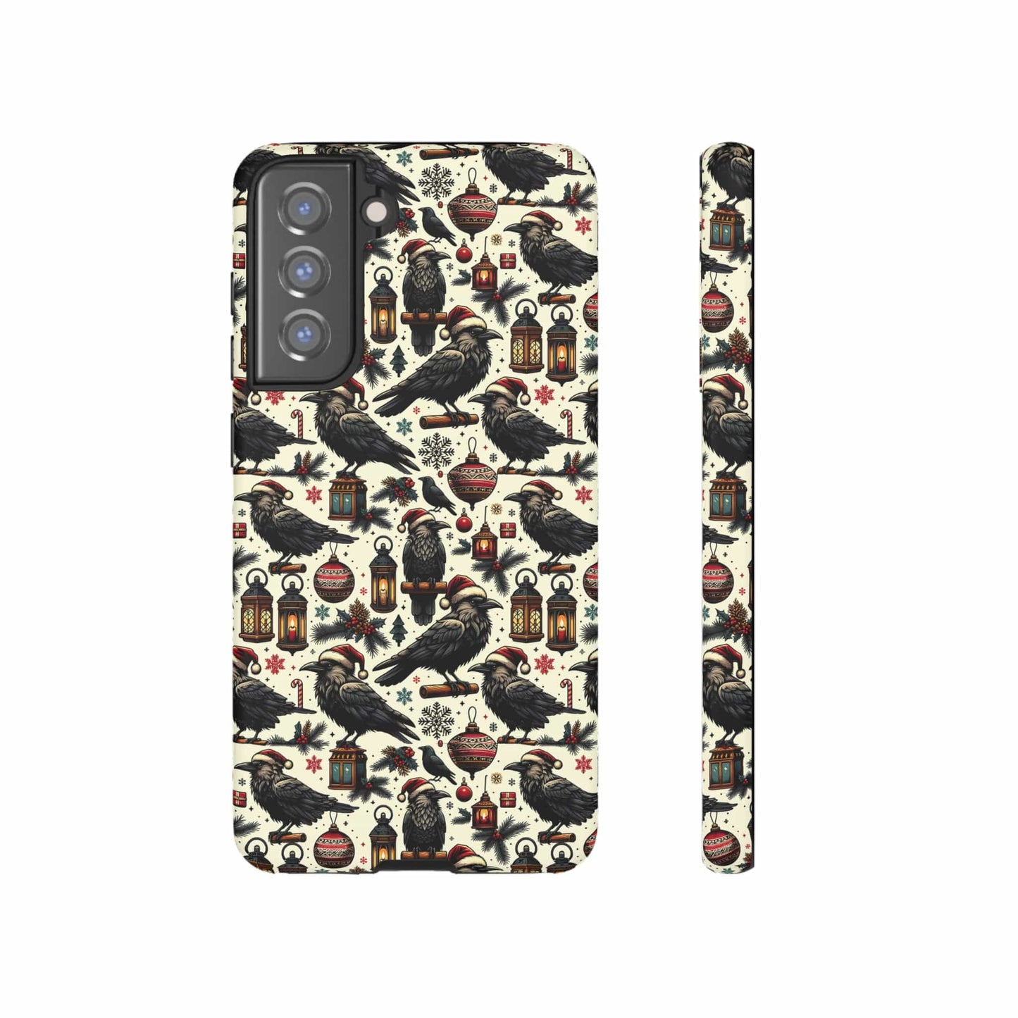 Christmas Crows Impact Resistant Phone Case