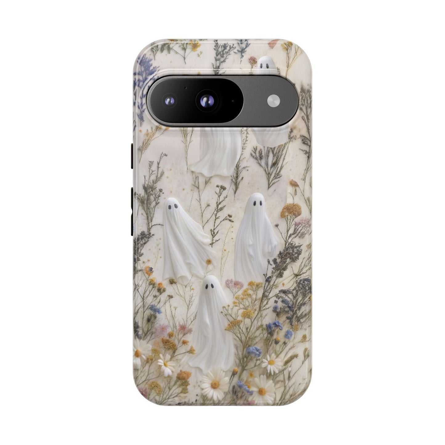 Pressed Floral Ghost Impact Resistant Phone Case