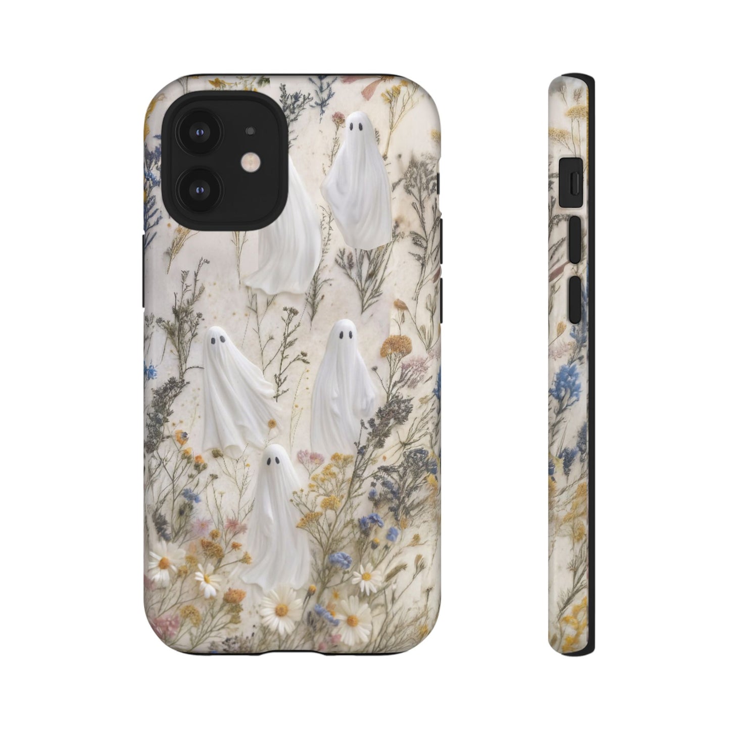 Pressed Floral Ghost Impact Resistant Phone Case