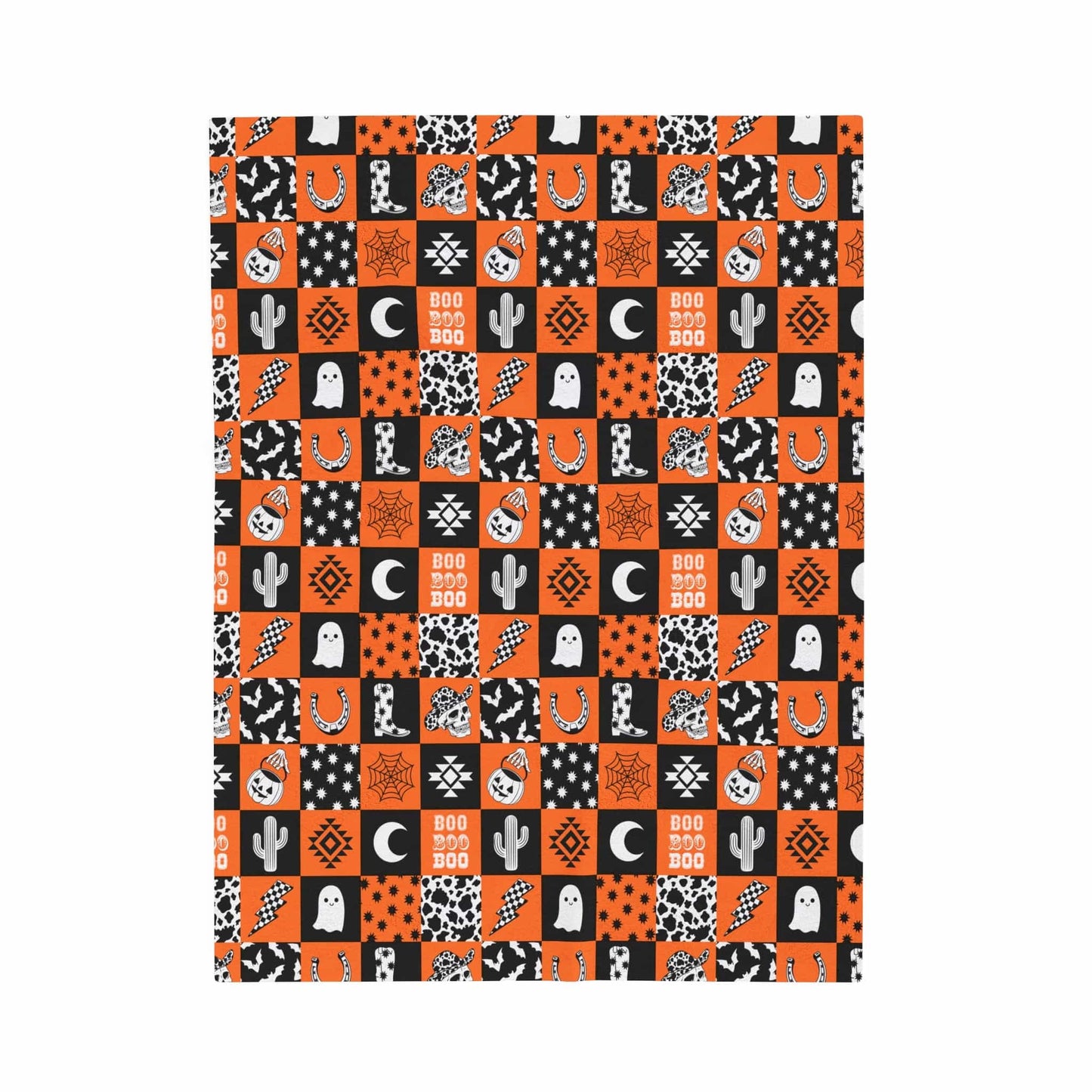 Western Halloween Velveteen Plush Blanket
