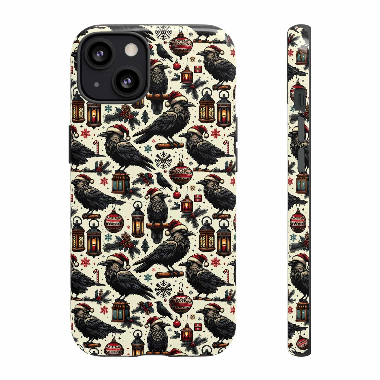 Christmas Crows Impact Resistant Phone Case