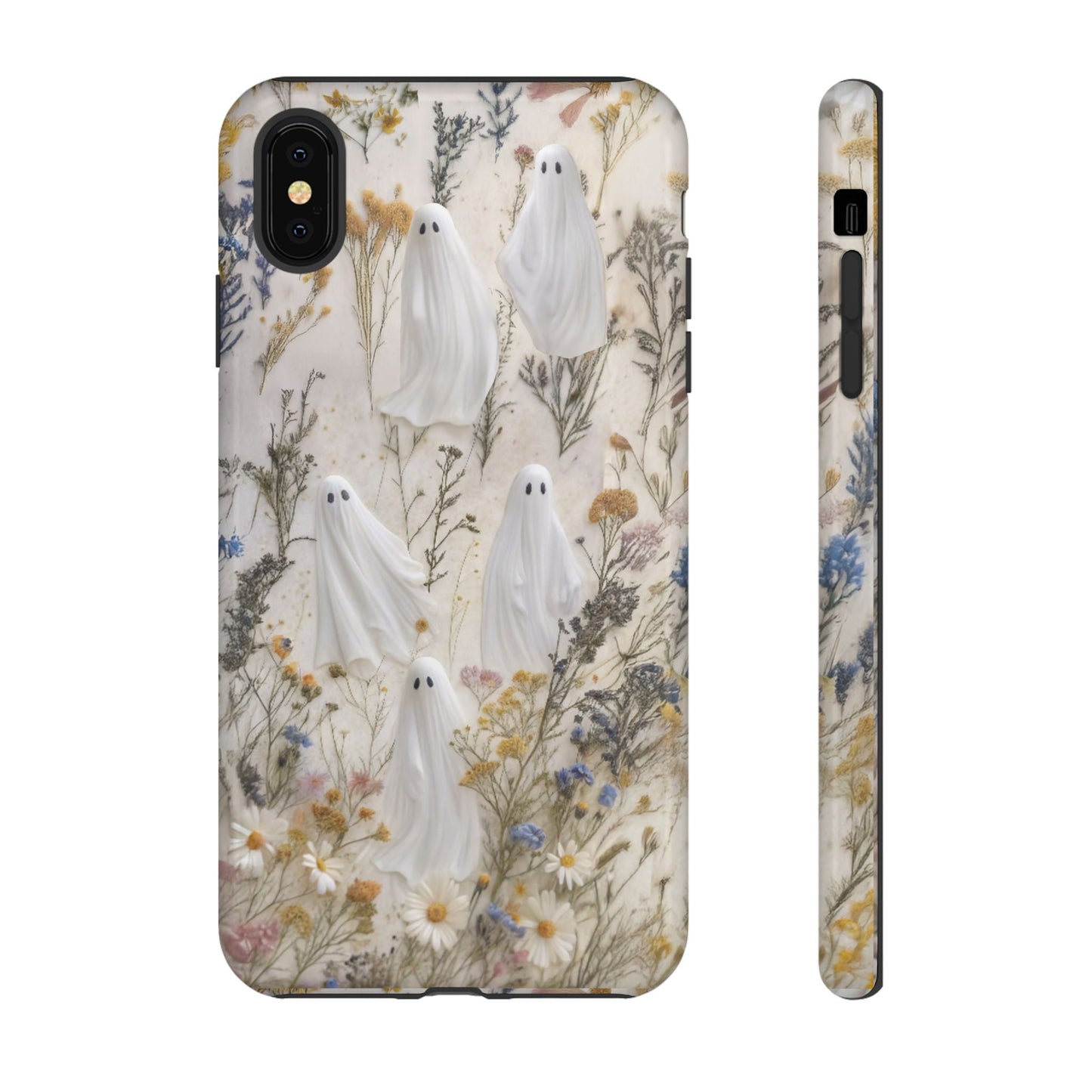 Pressed Floral Ghost Impact Resistant Phone Case