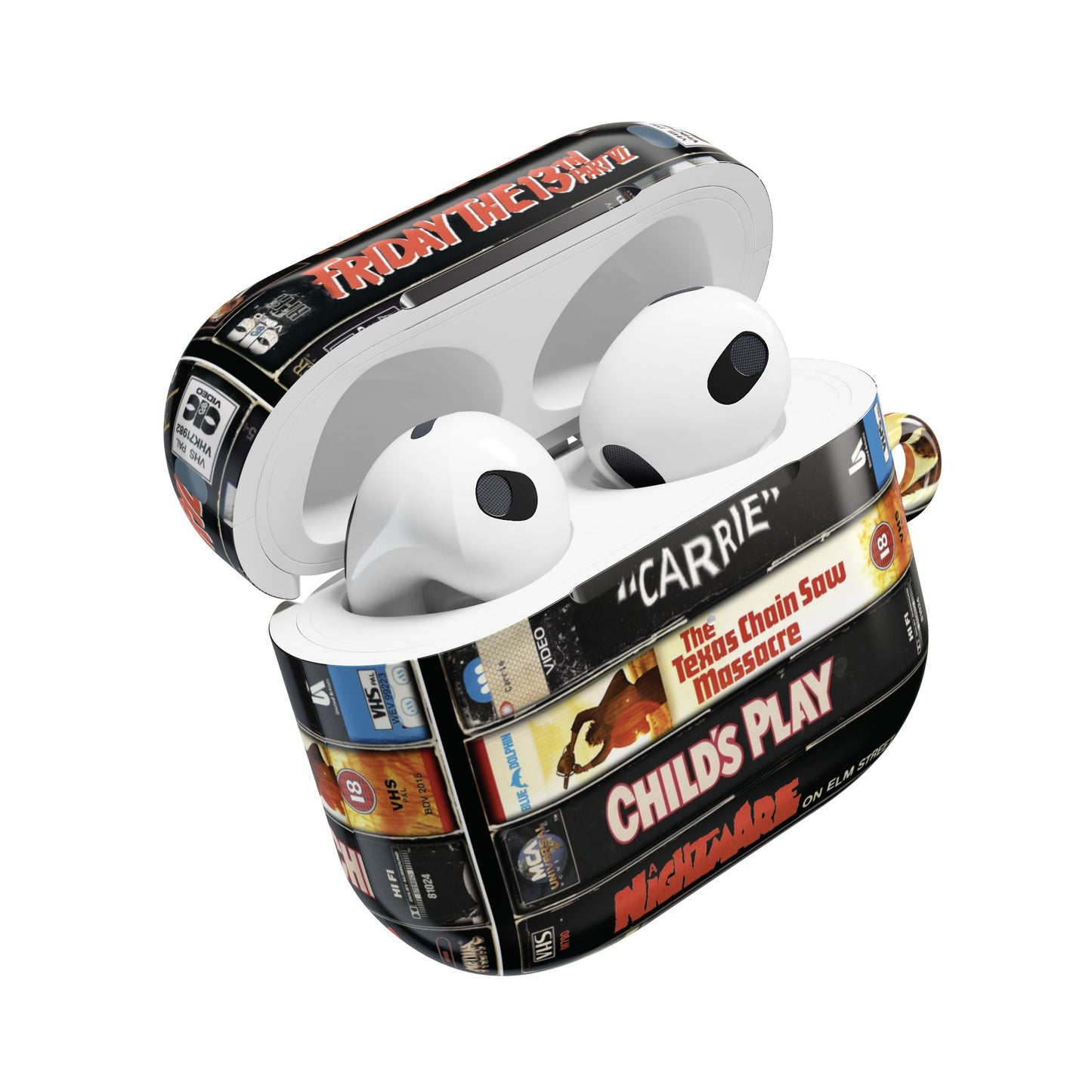 Vintage 80s Stack Horror Movie AirPod Case