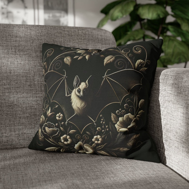 Sepiatone Floral Bat Pillow Case