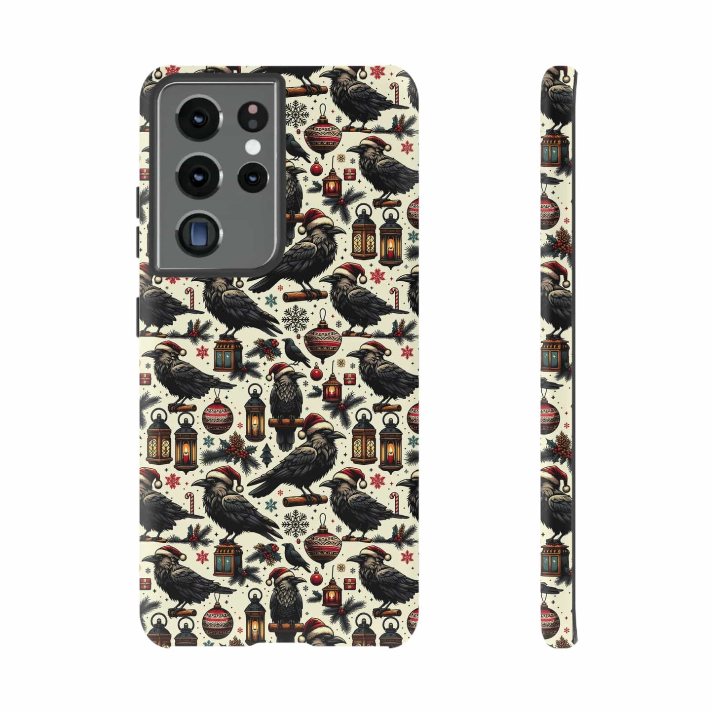 Christmas Crows Impact Resistant Phone Case