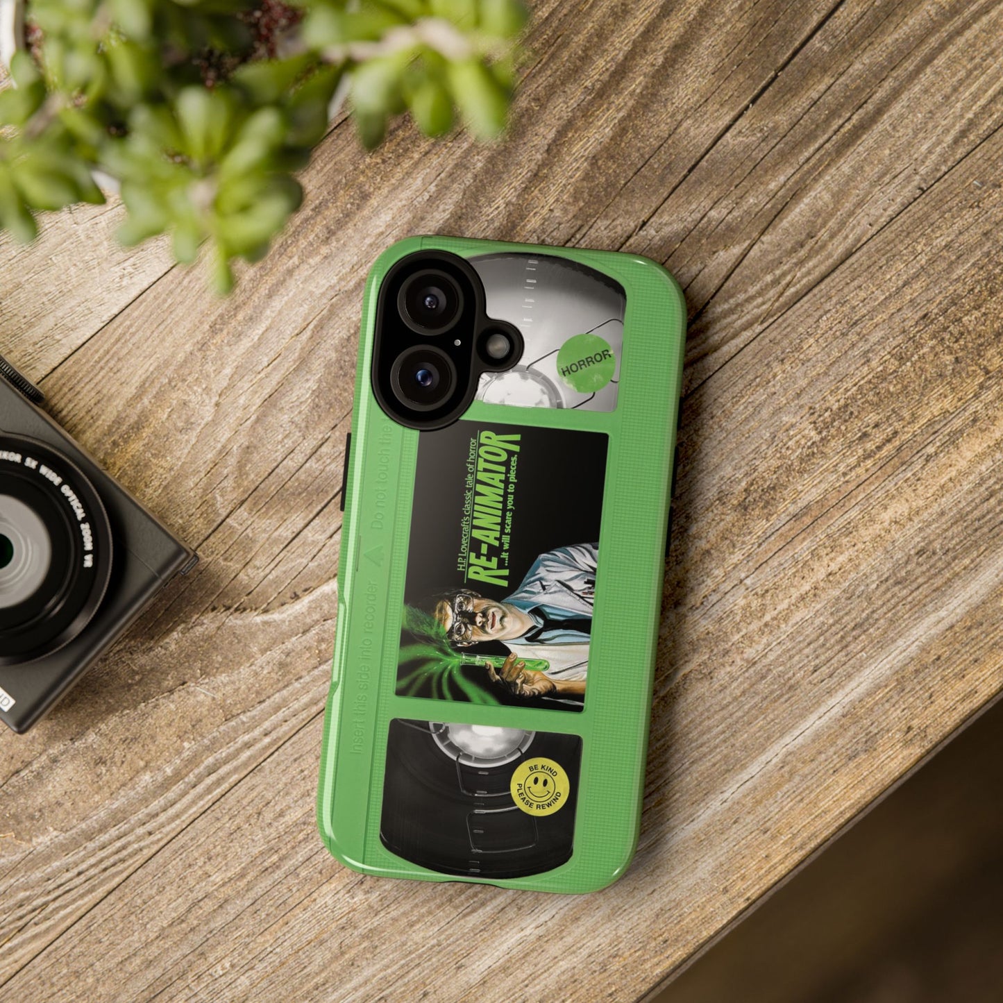 Reanimator Limited Edition Green Impact Resistant VHS Phone Case