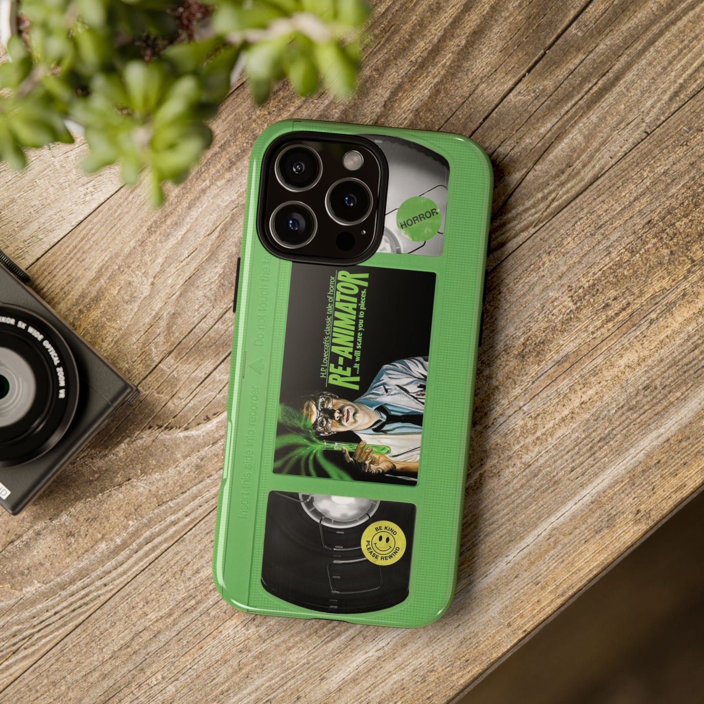 Reanimator Limited Edition Green Impact Resistant VHS Phone Case