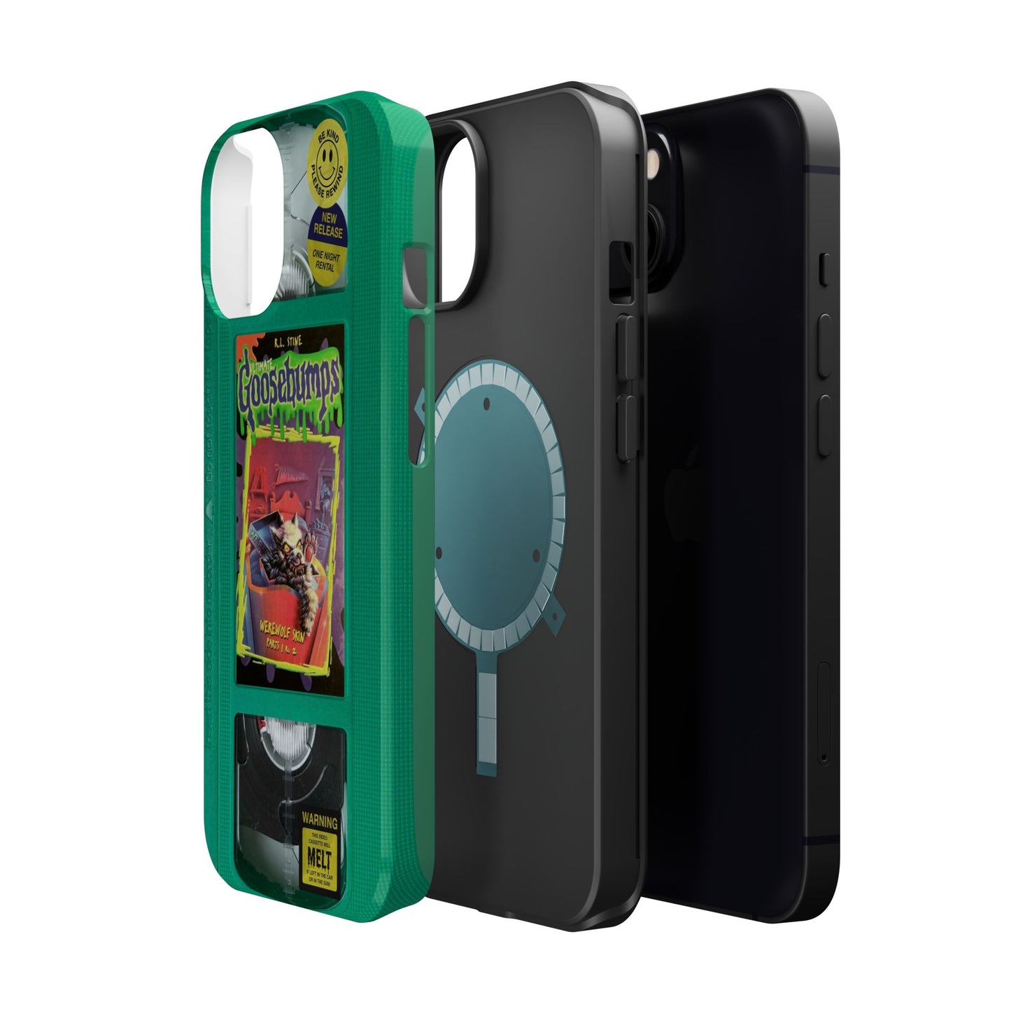 Green Goosebumps MagSafe VHS Phone Case