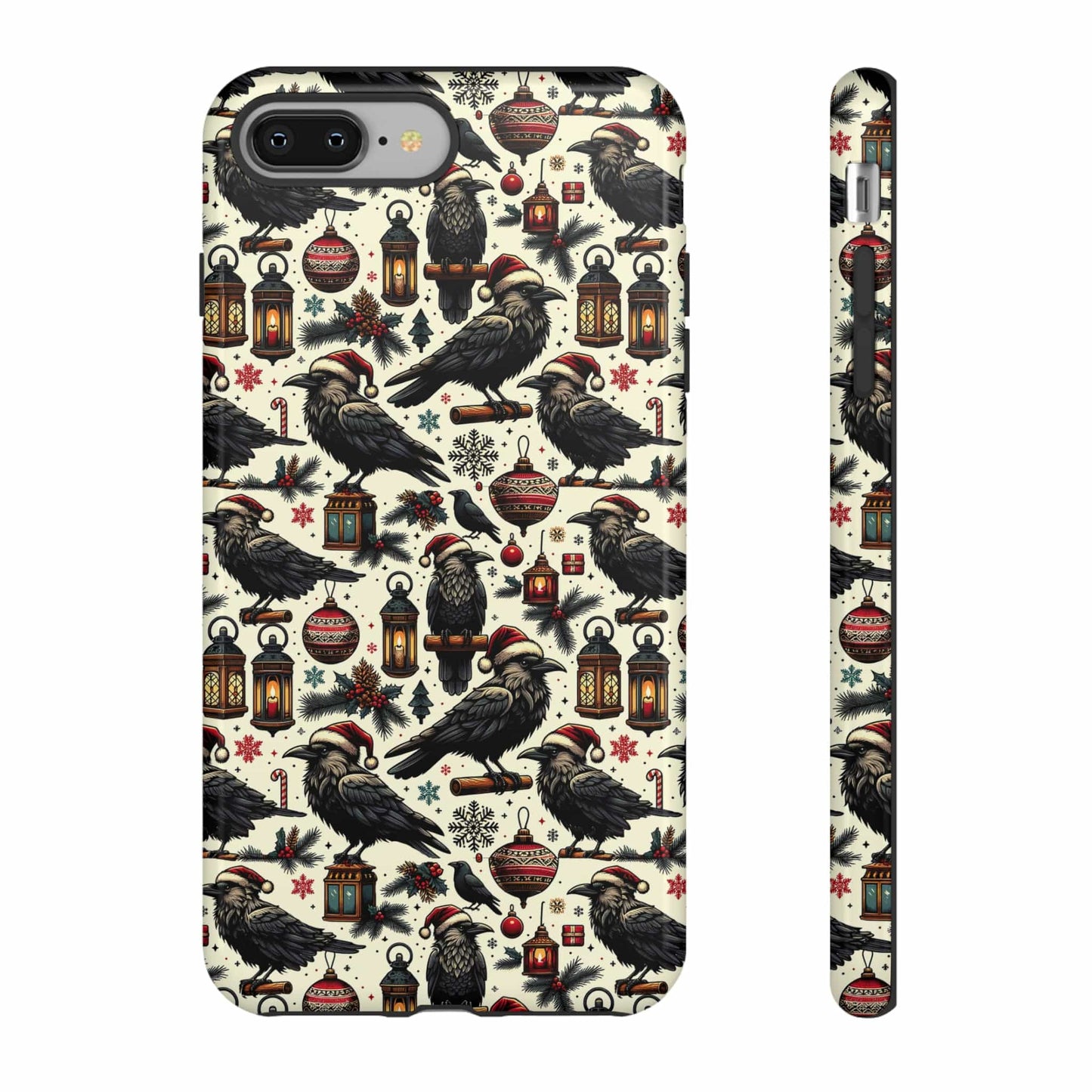 Christmas Crows Impact Resistant Phone Case