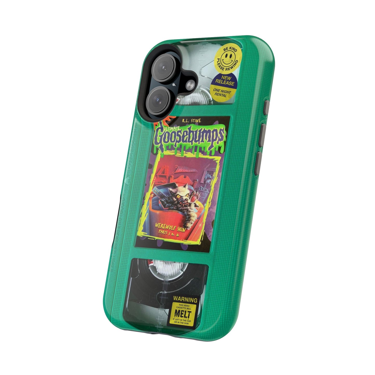 Green Goosebumps MagSafe VHS Phone Case