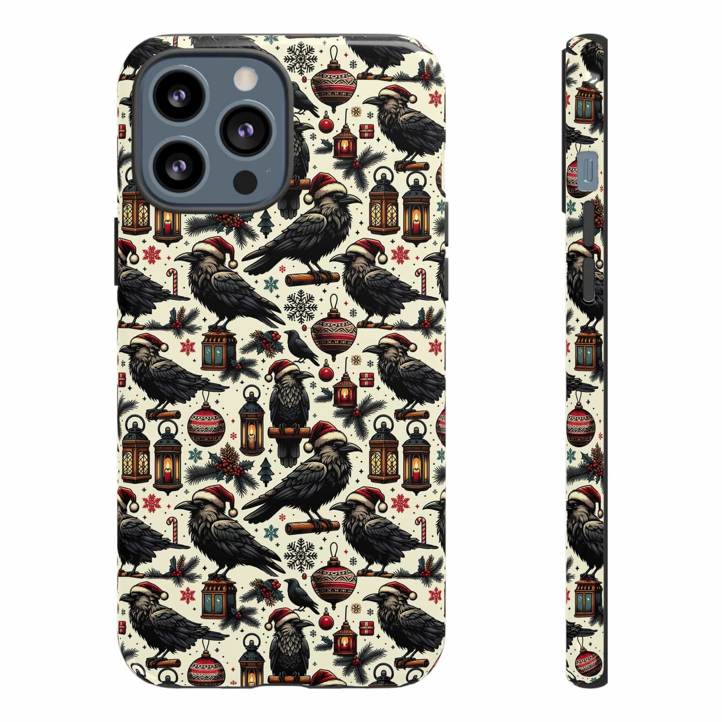Christmas Crows Impact Resistant Phone Case