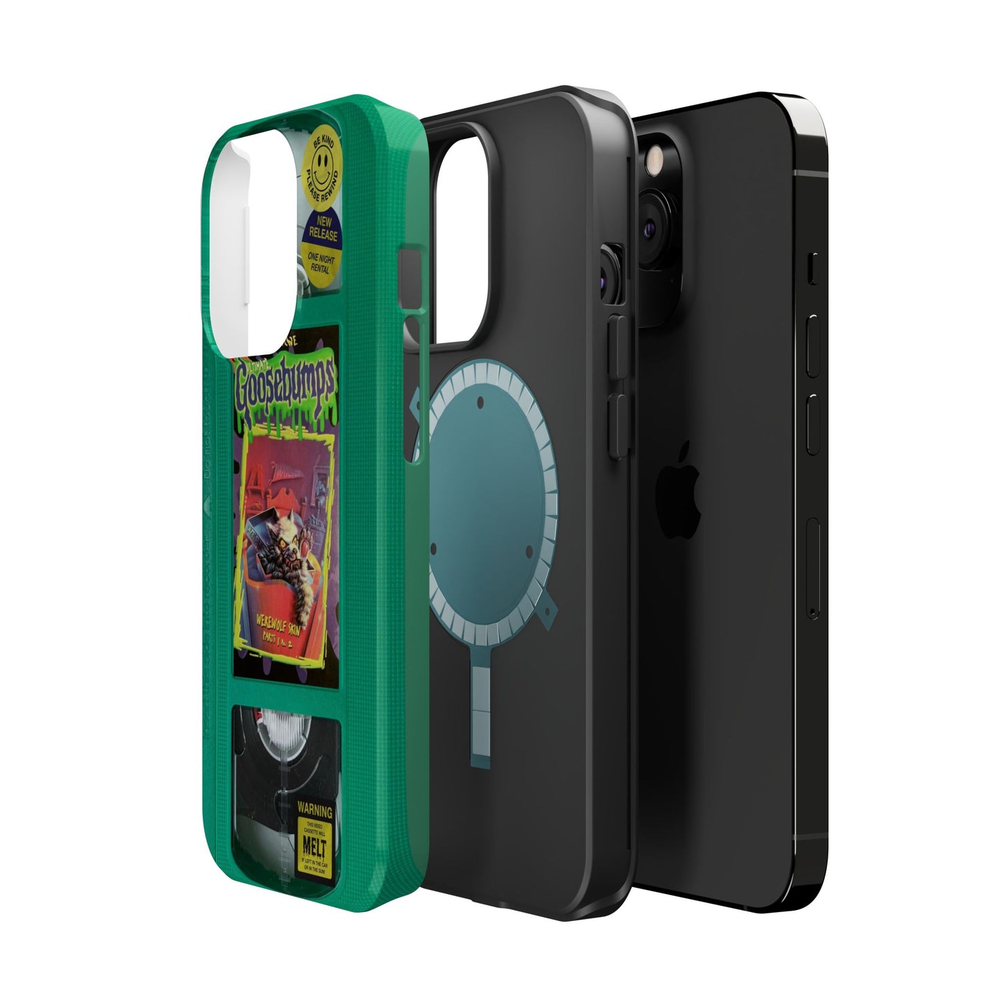 Green Goosebumps MagSafe VHS Phone Case