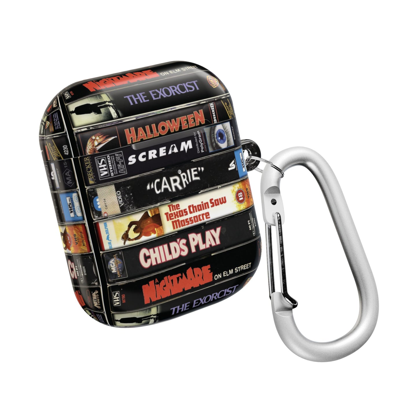 Vintage 80s Stack Horror Movie AirPod Case