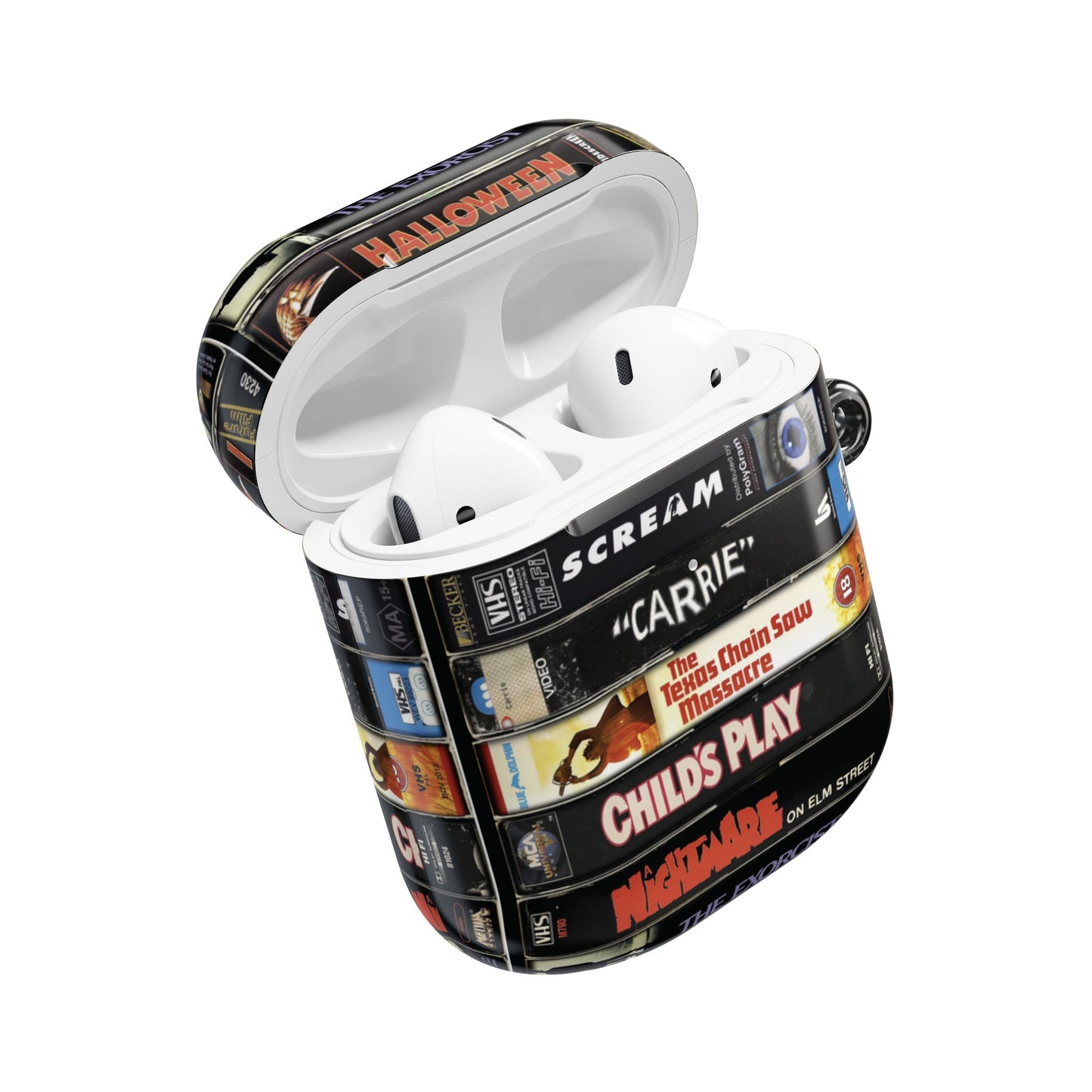 Vintage 80s Stack Horror Movie AirPod Case