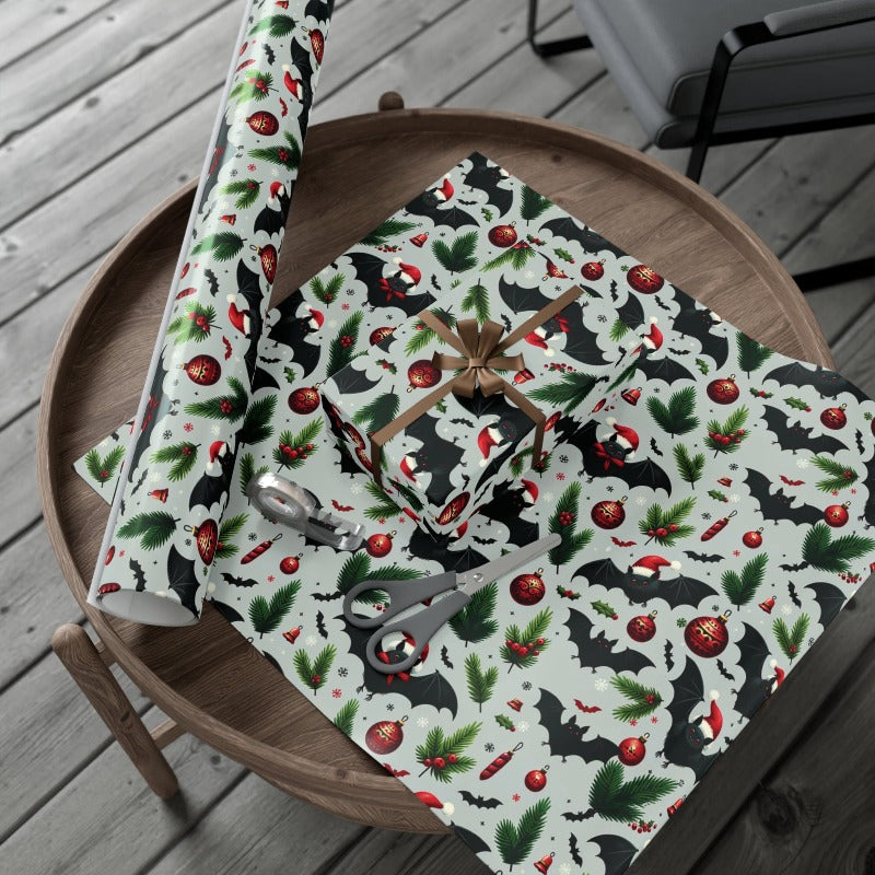 Santa Bats Gift Wrap