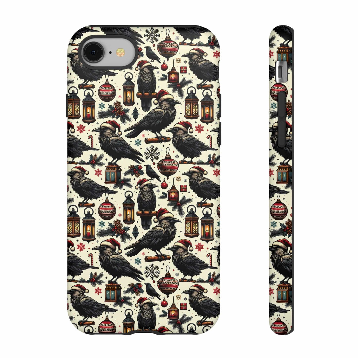 Christmas Crows Impact Resistant Phone Case