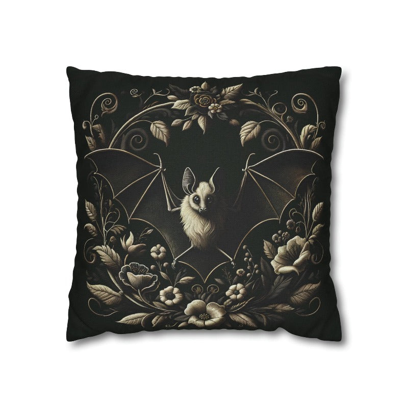 Sepiatone Floral Bat Pillow Case