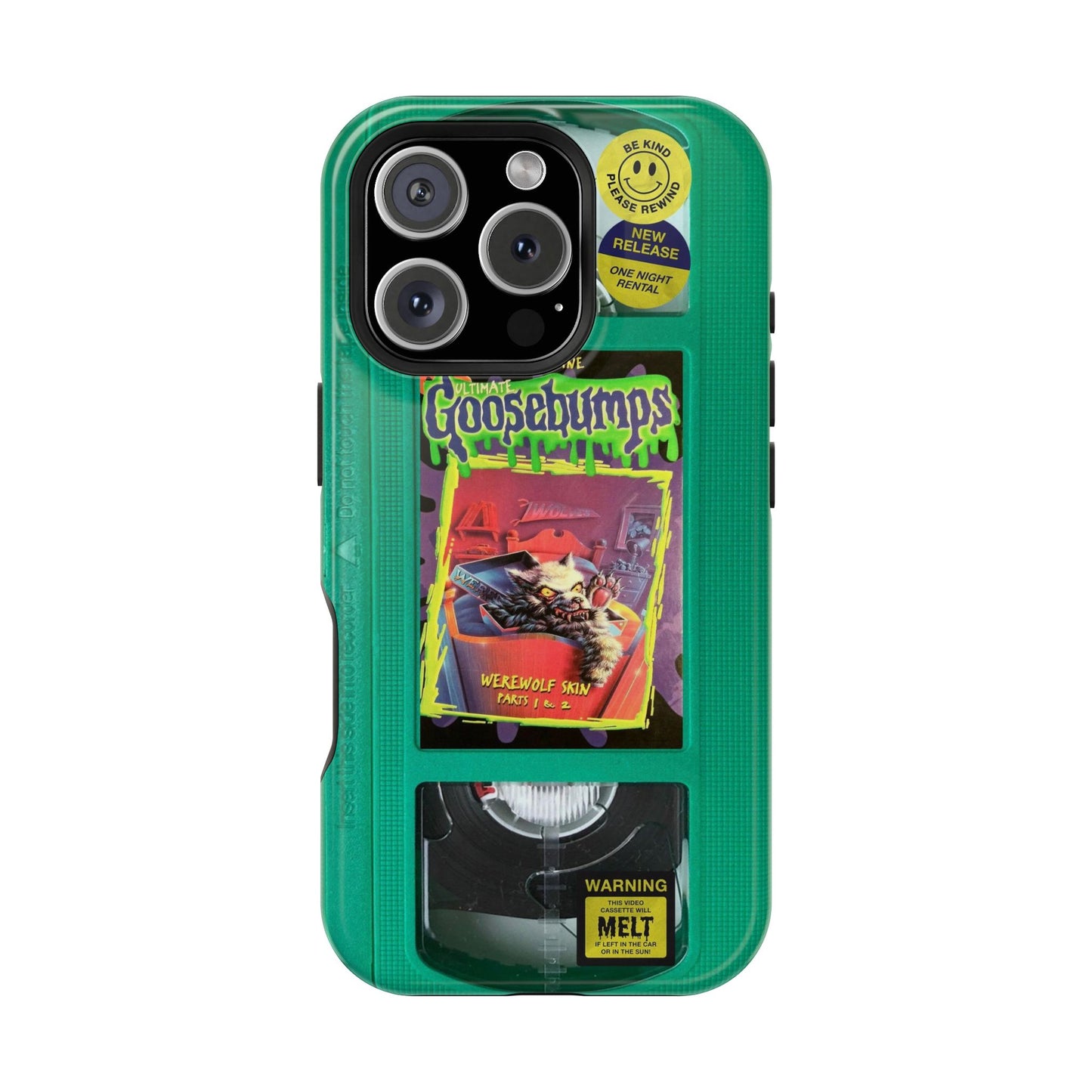 Green Goosebumps MagSafe VHS Phone Case