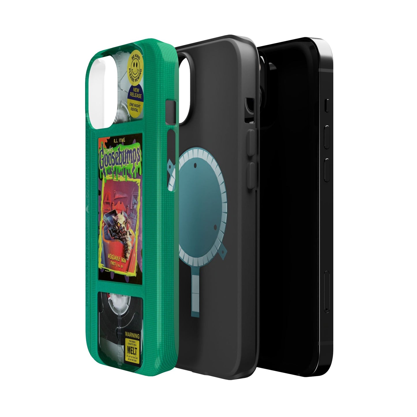 Green Goosebumps MagSafe VHS Phone Case