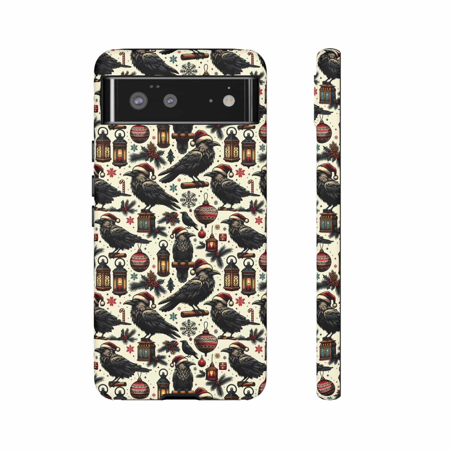 Christmas Crows Impact Resistant Phone Case