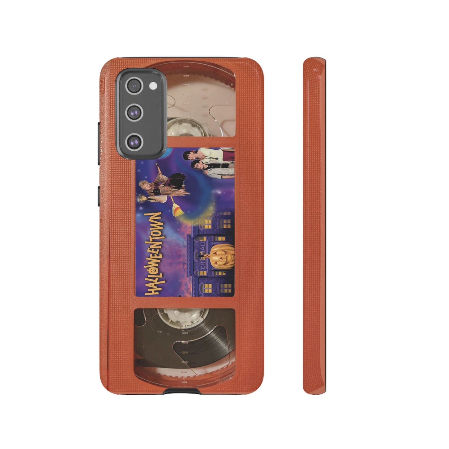 Halloween Town Orange Impact Resistant Phone Case