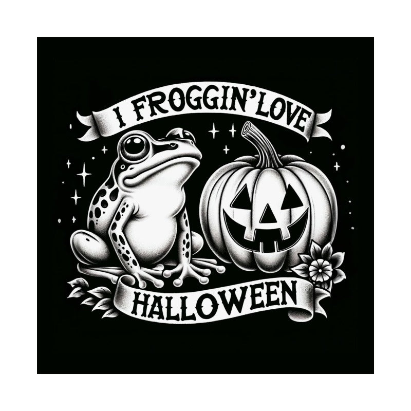 I Froggin' Love Halloween Matte Poster Print