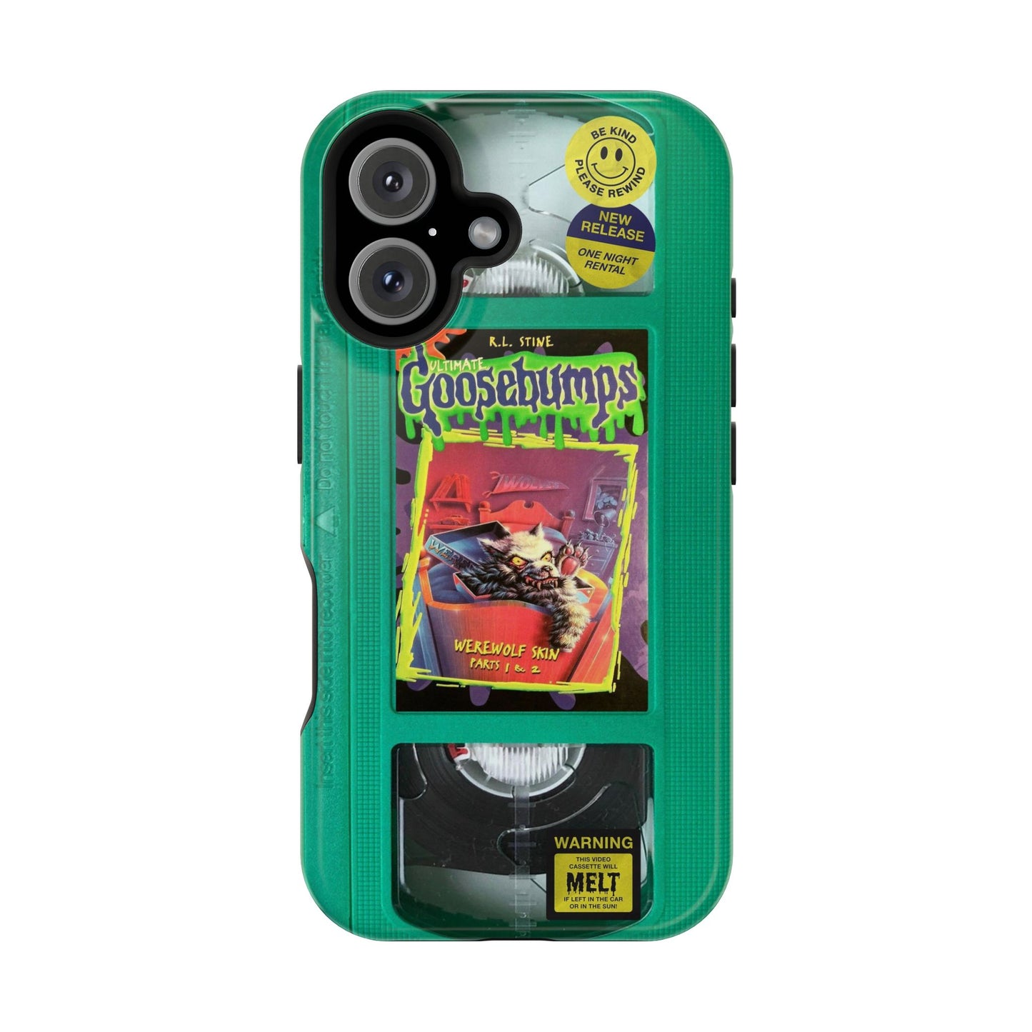 Green Goosebumps MagSafe VHS Phone Case
