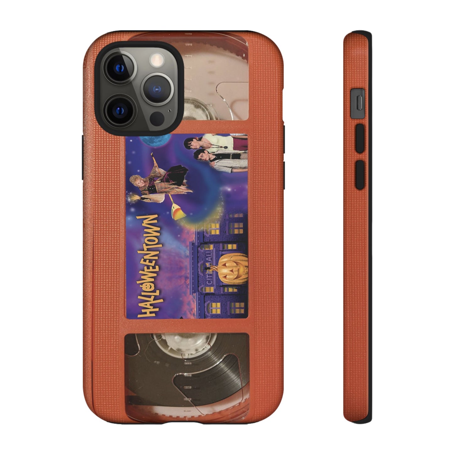 Halloween Town Orange Impact Resistant Phone Case