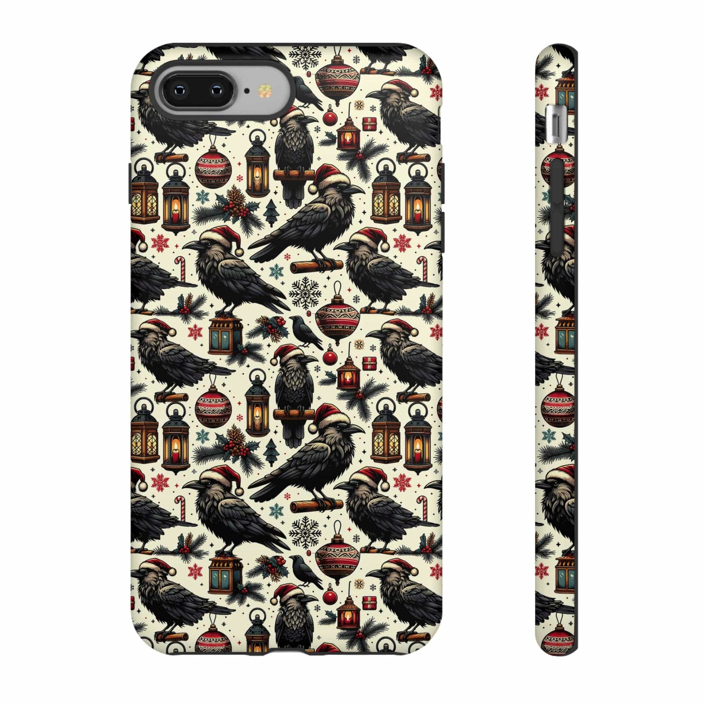 Christmas Crows Impact Resistant Phone Case
