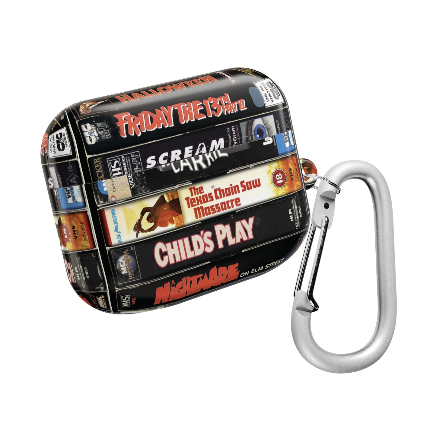 Vintage 80s Stack Horror Movie AirPod Case