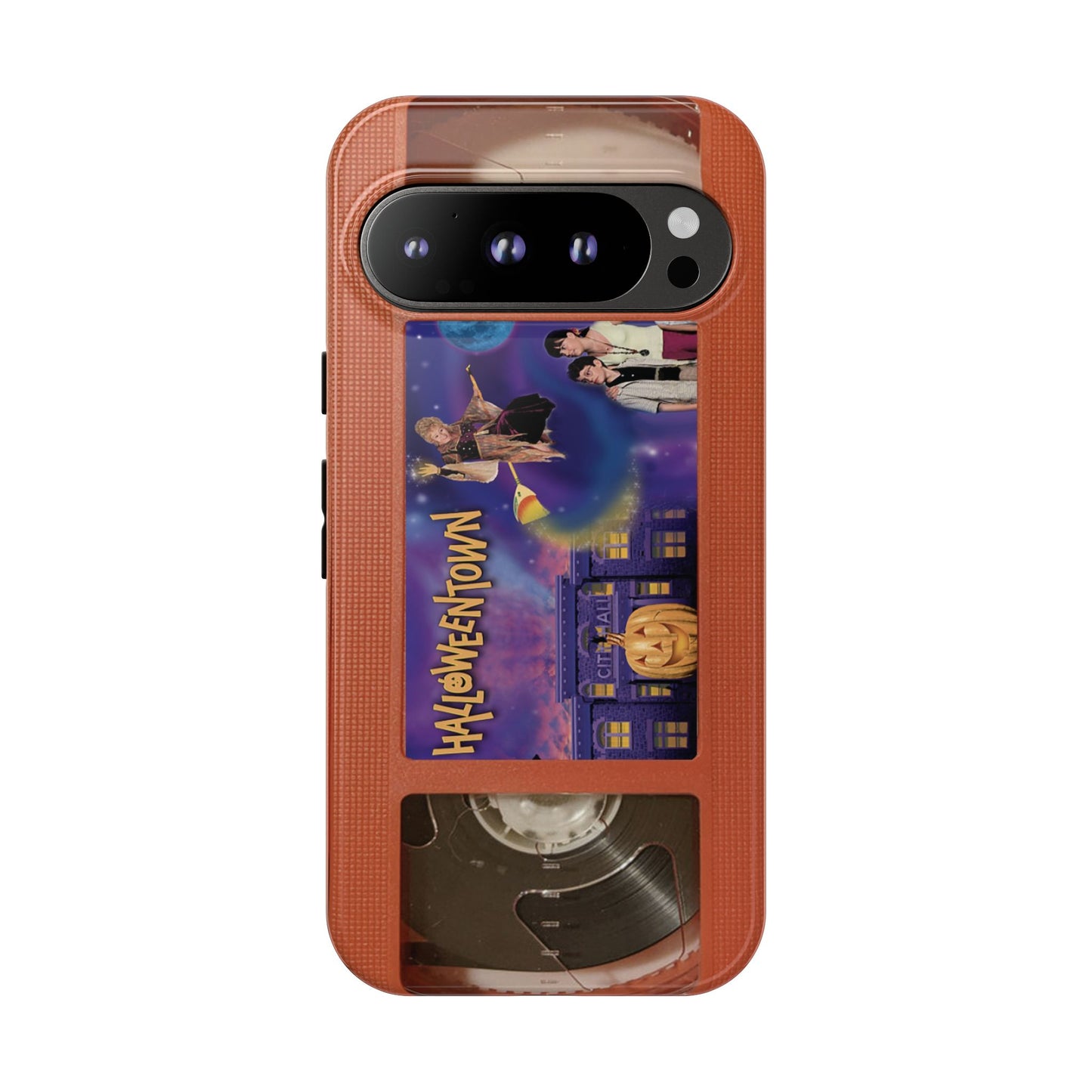 Halloween Town Orange Impact Resistant Phone Case