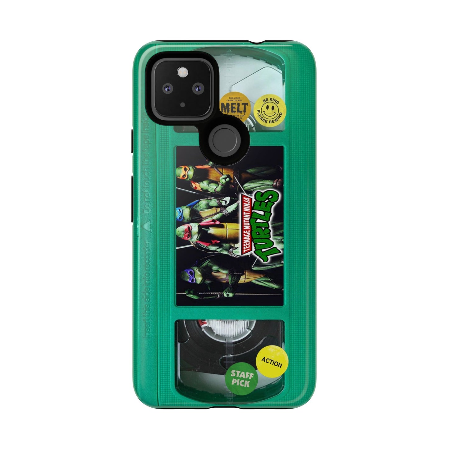 Teenage Turtles Green Impact Resistant VHS Phone Case