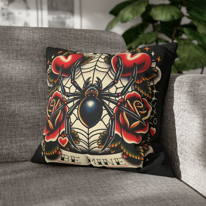 Be Mine Spider Pillow Case