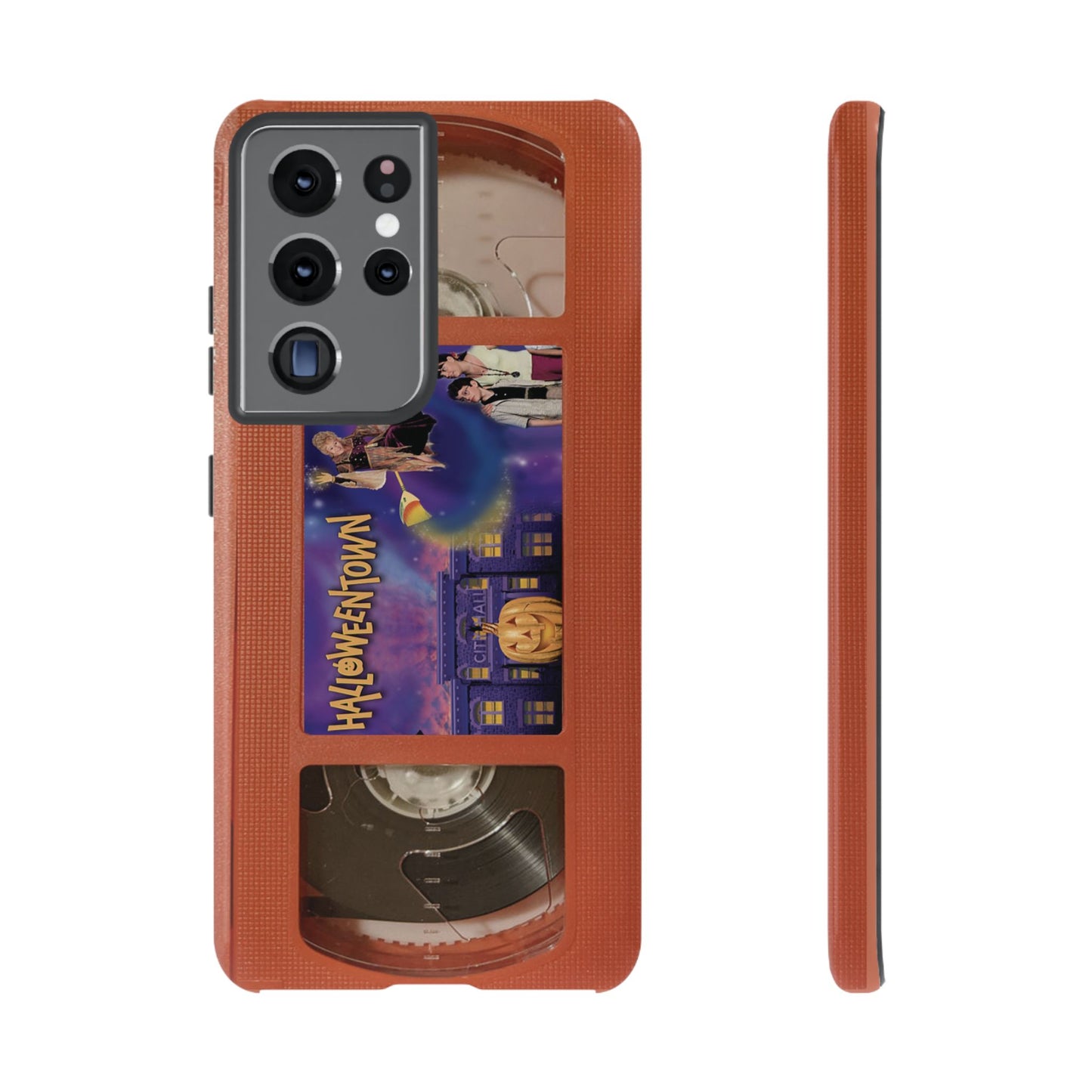Halloween Town Orange Impact Resistant Phone Case