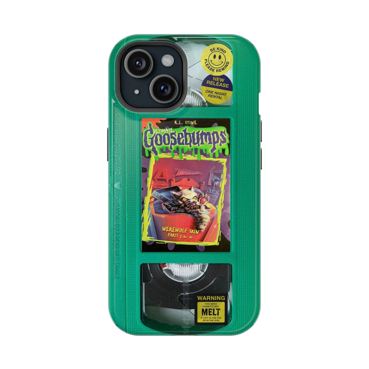 Green Goosebumps MagSafe VHS Phone Case