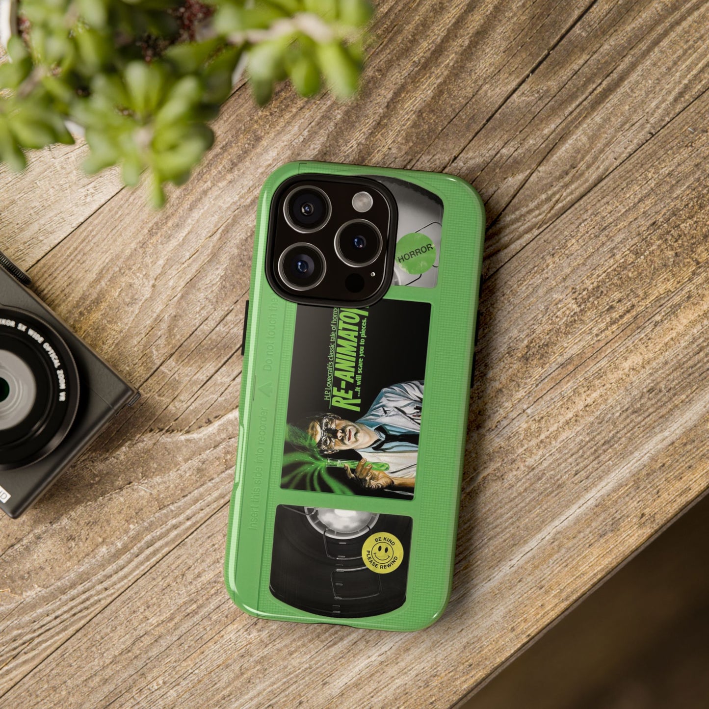 Reanimator Limited Edition Green Impact Resistant VHS Phone Case