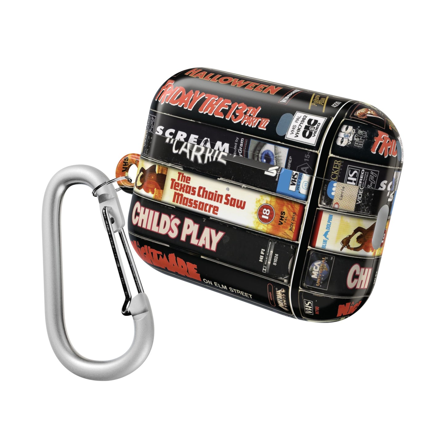 Vintage 80s Stack Horror Movie AirPod Case
