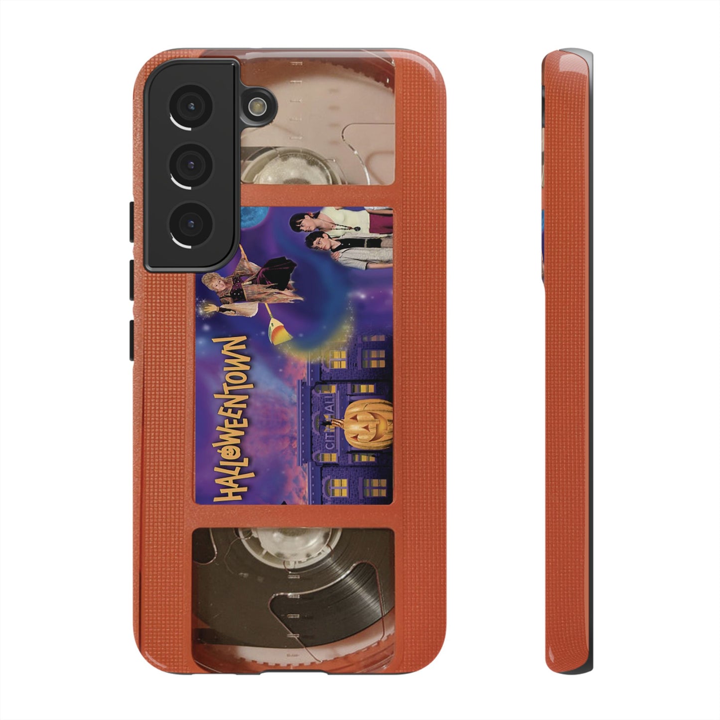 Halloween Town Orange Impact Resistant Phone Case