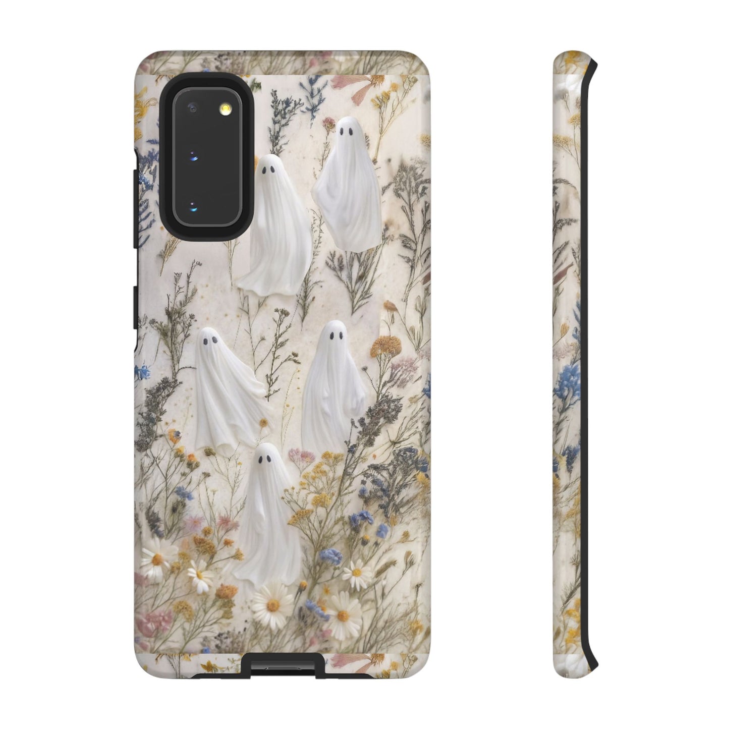 Pressed Floral Ghost Impact Resistant Phone Case