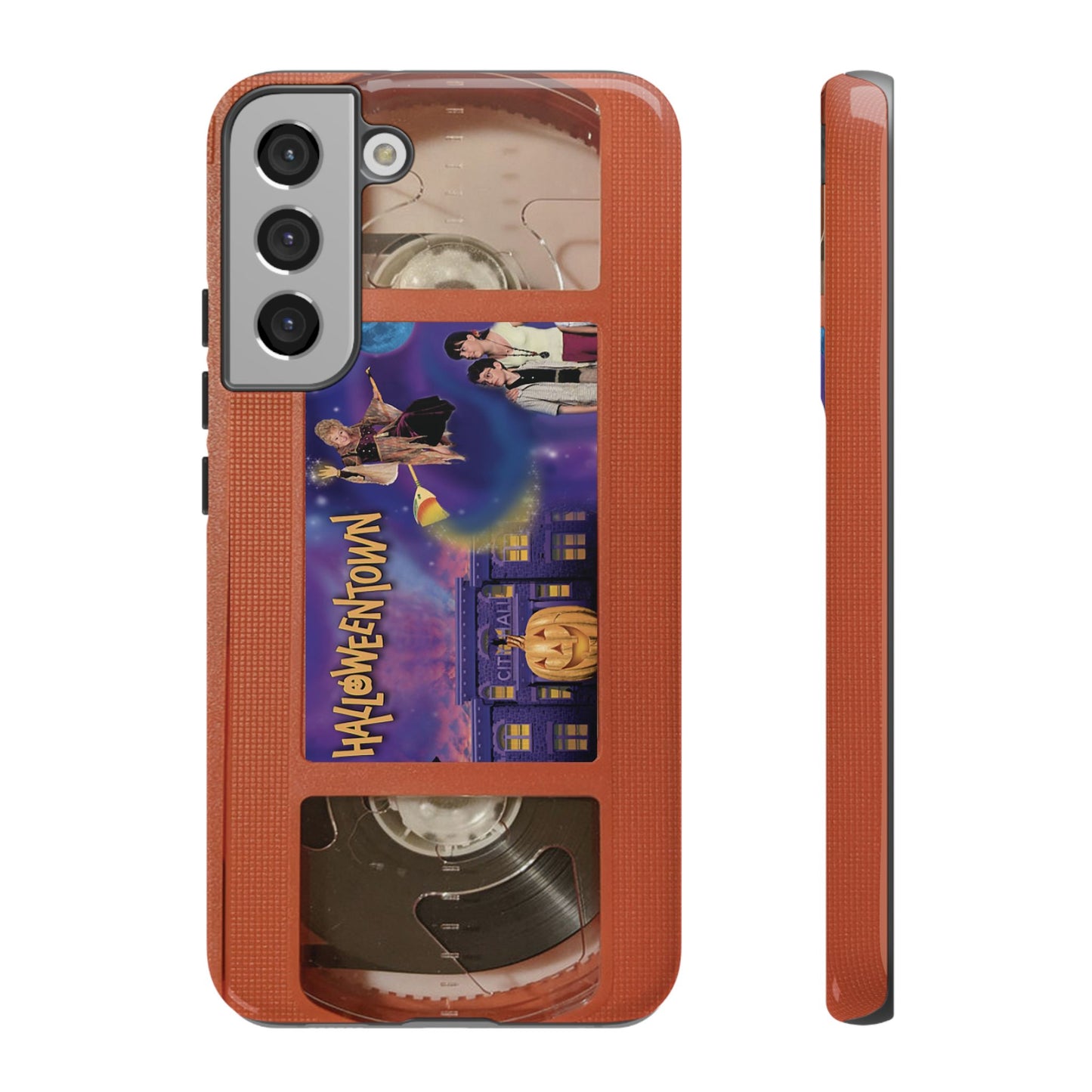 Halloween Town Orange Impact Resistant Phone Case