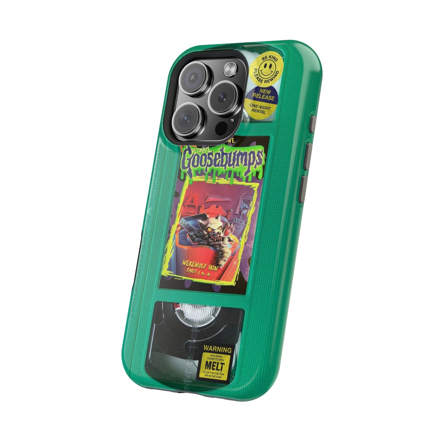 Green Goosebumps MagSafe VHS Phone Case