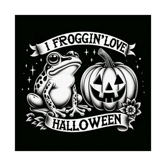 I Froggin' Love Halloween Matte Poster Print