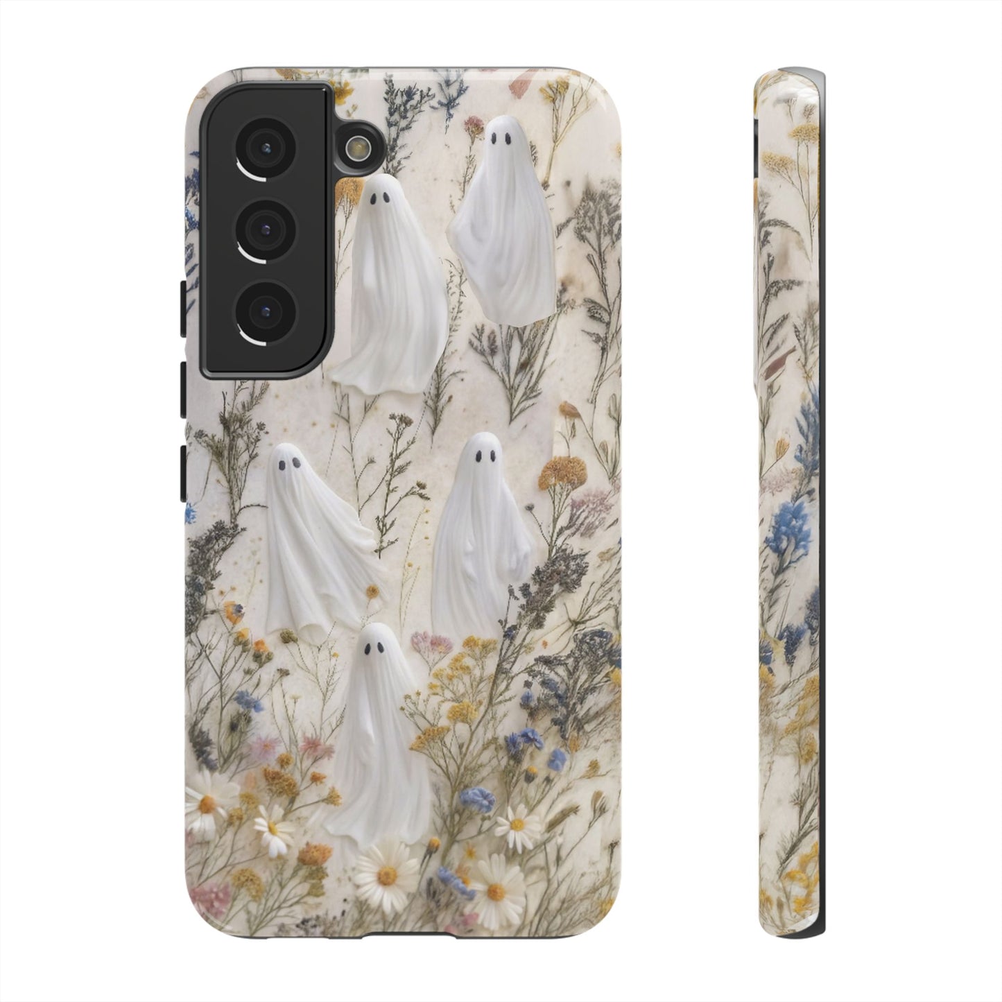 Pressed Floral Ghost Impact Resistant Phone Case