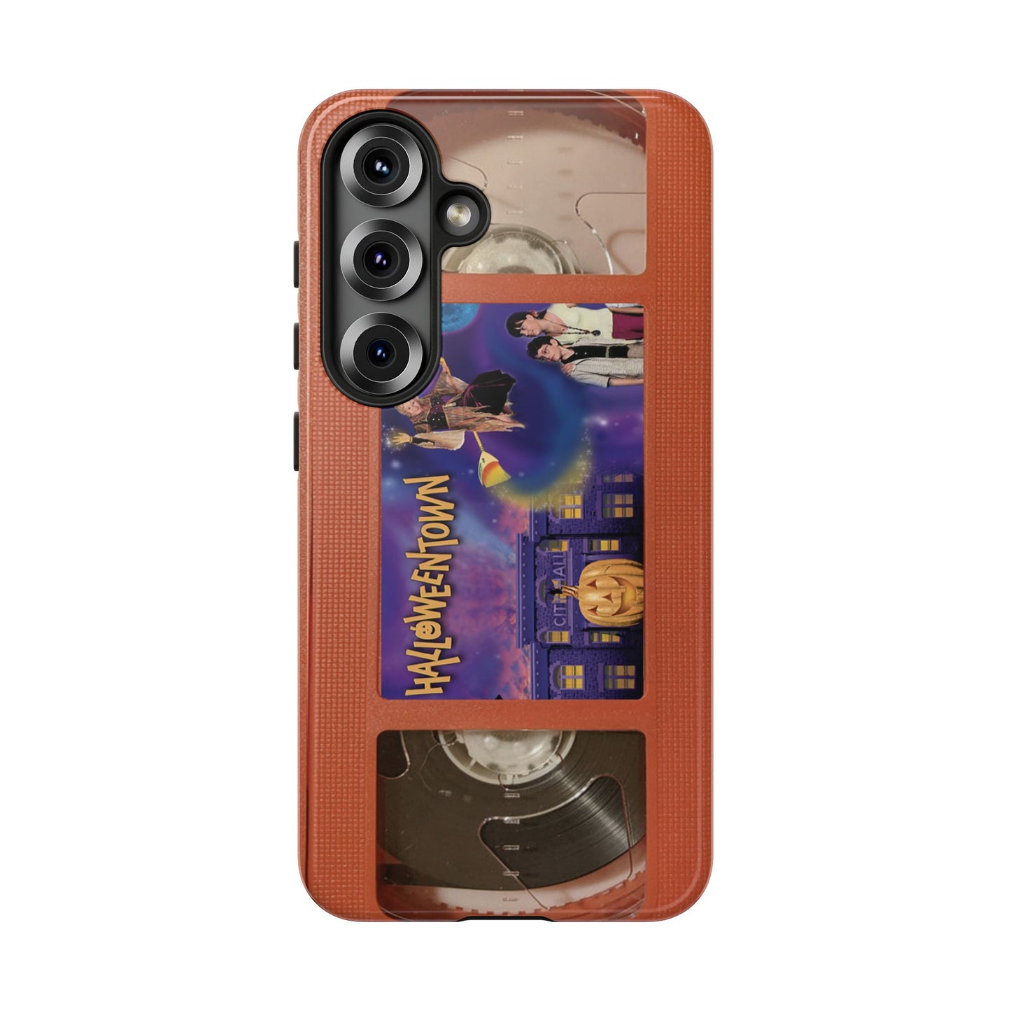Halloween Town Orange Impact Resistant Phone Case