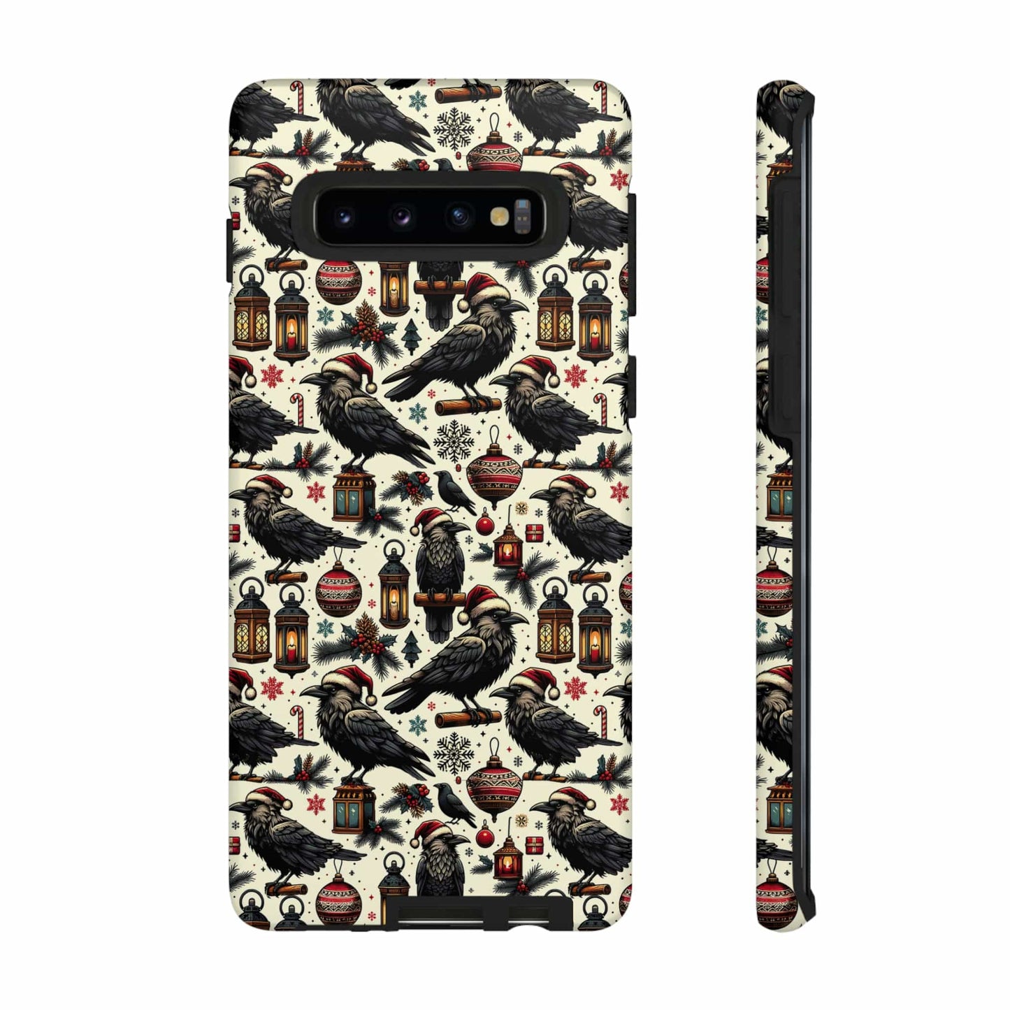Christmas Crows Impact Resistant Phone Case