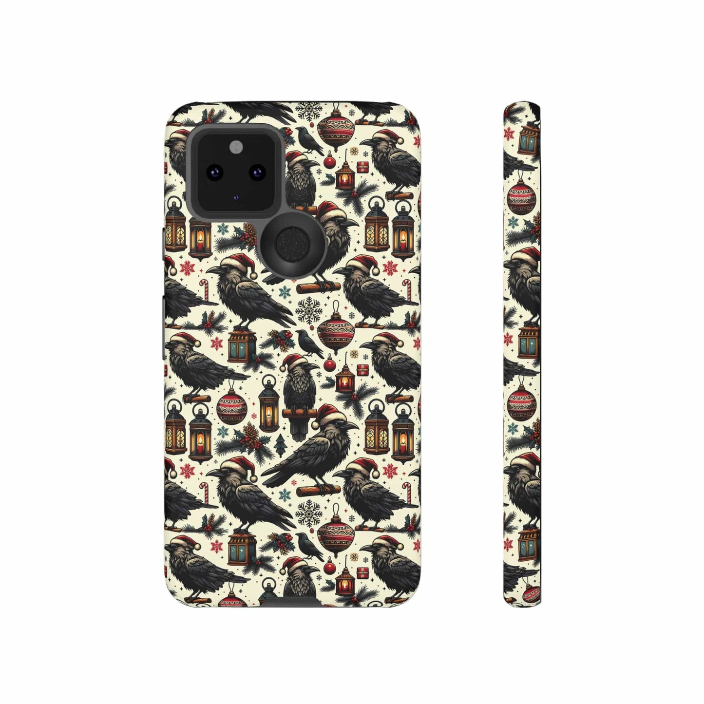 Christmas Crows Impact Resistant Phone Case