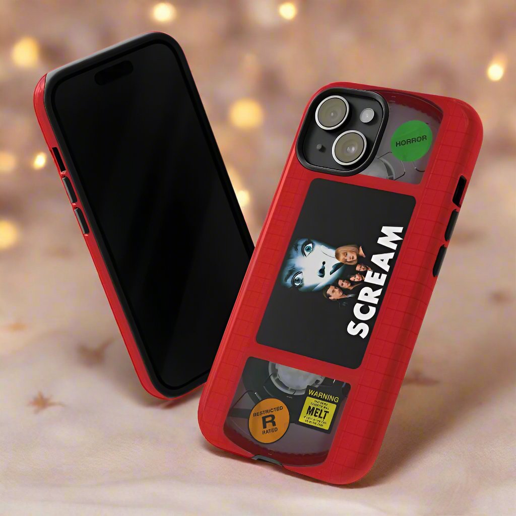 Scream Red Limited Edition Impact Resistant VHS Phone Case