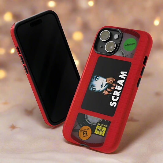 Scream Red Impact Resistant VHS Phone Case