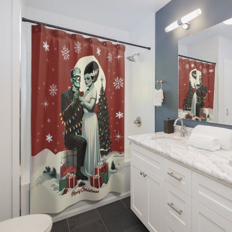 Frank & Bride Shower Curtain
